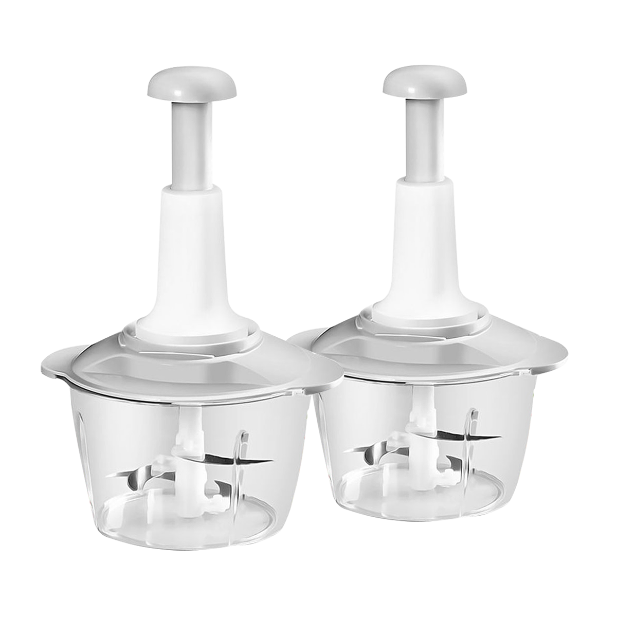 Promo Bol 2 En 1 Hachoir 5 Lames En Inox Batteur Manuel à Fil Chez - 3